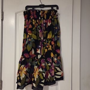 Chaundry Bohemian Peasand Style  Floral Multicolor Women's Skirt